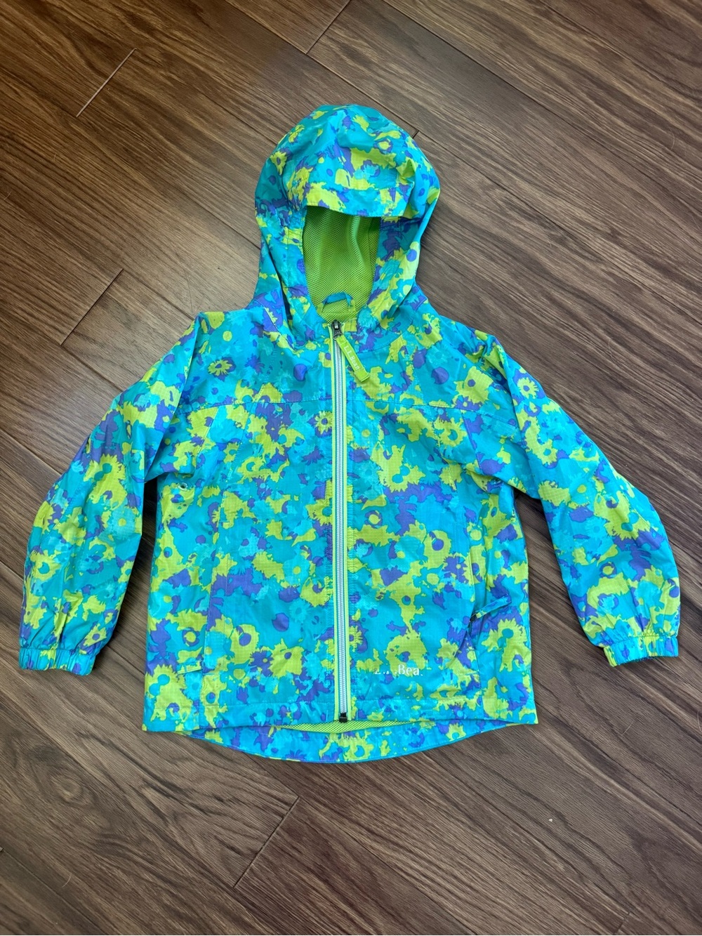L.L.Bean Kids Floral Discovery Rain/Wind Jacket – Size 4T